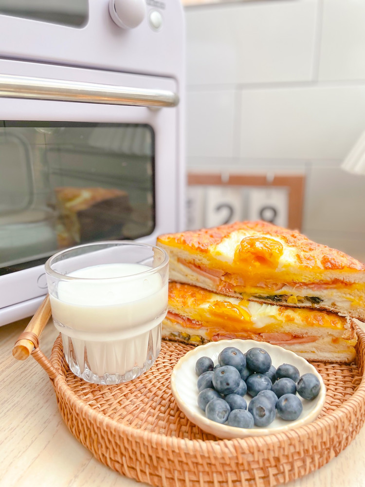空气炸烤箱版三明治🥪|学会了还愁早餐吃什么吗？图4