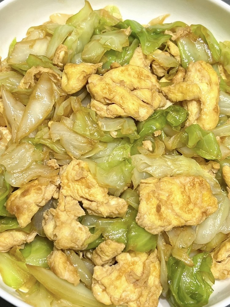 难以用语言形容的美味包菜炒蛋图4