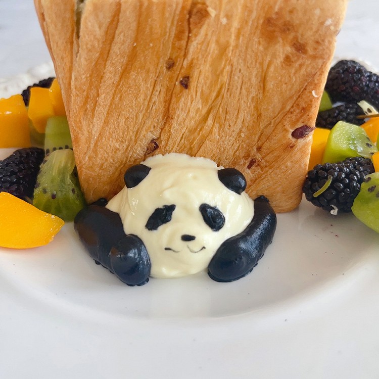 🐼淘气熊猫奶油水果盒子图3