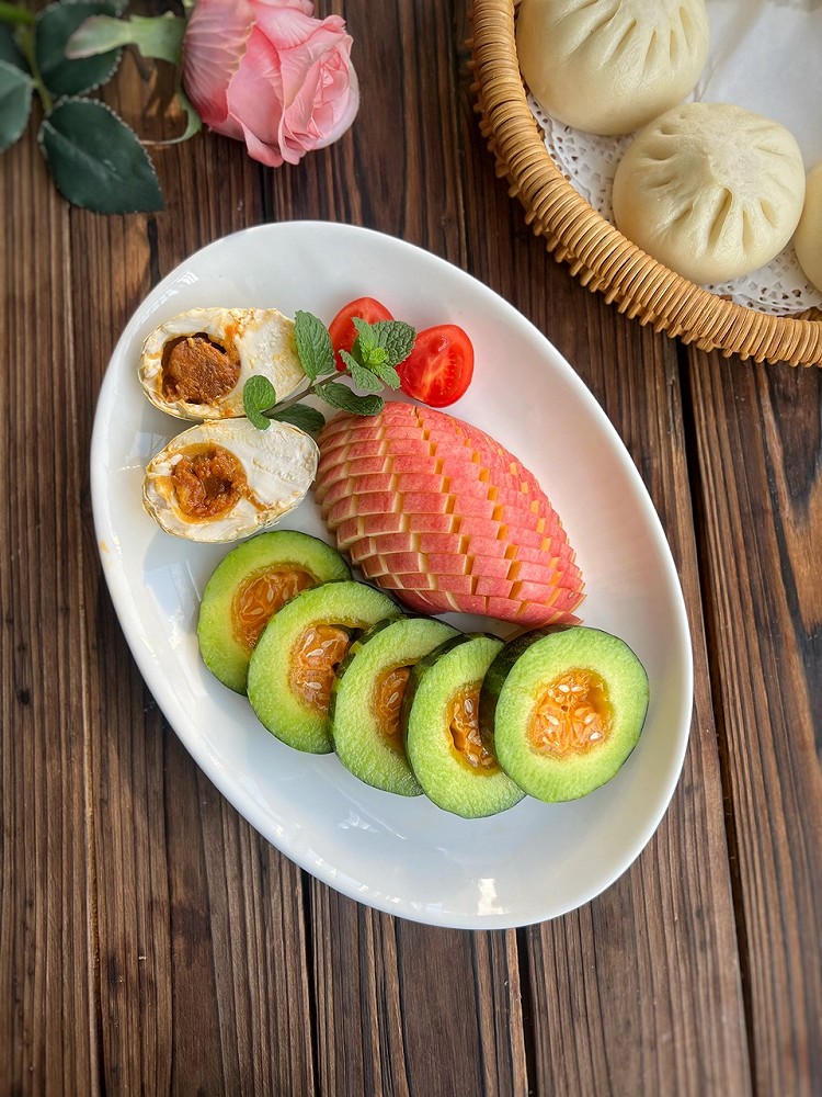 🌾肉包子🌾咸鸭蛋🌾黑芝麻豆豆浆图2