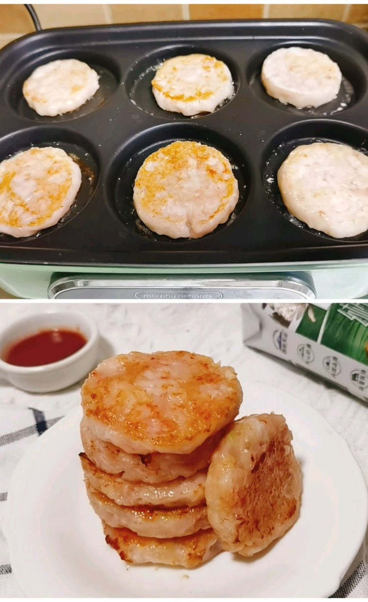 快手早餐之真材实料古法虾饼图4