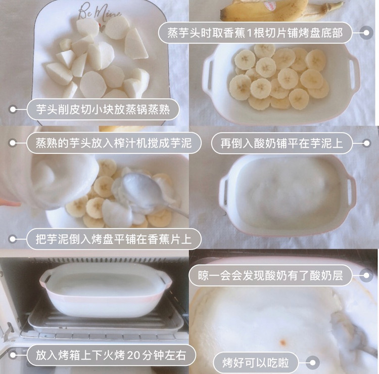 香蕉香芋烤酸奶图1