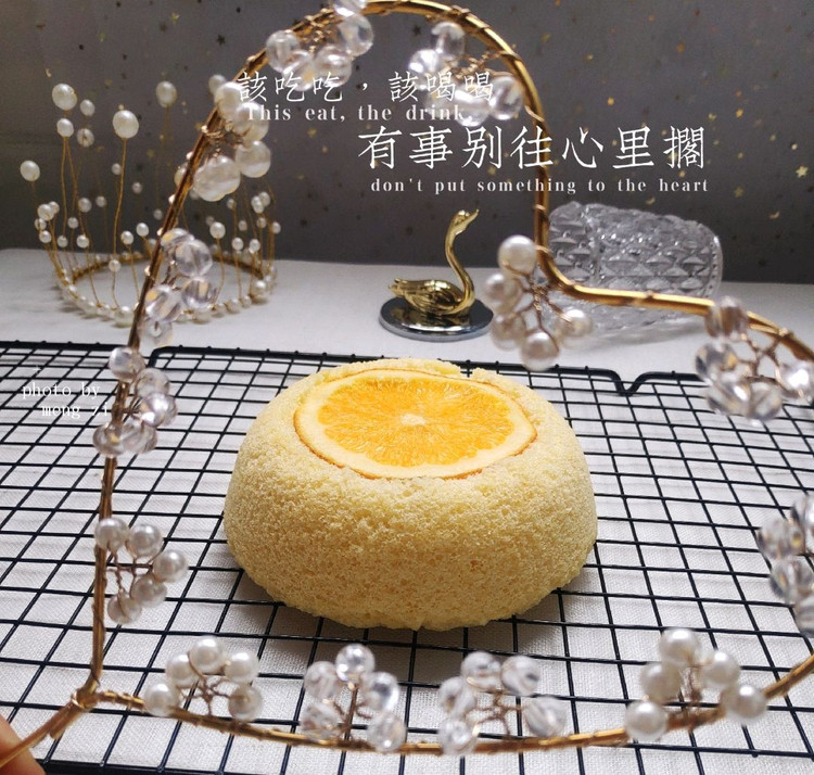橙子蒸蛋糕图1