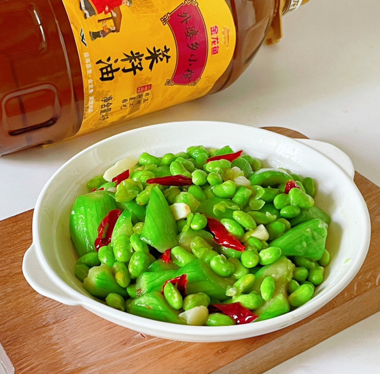 丝瓜炒毛豆图8