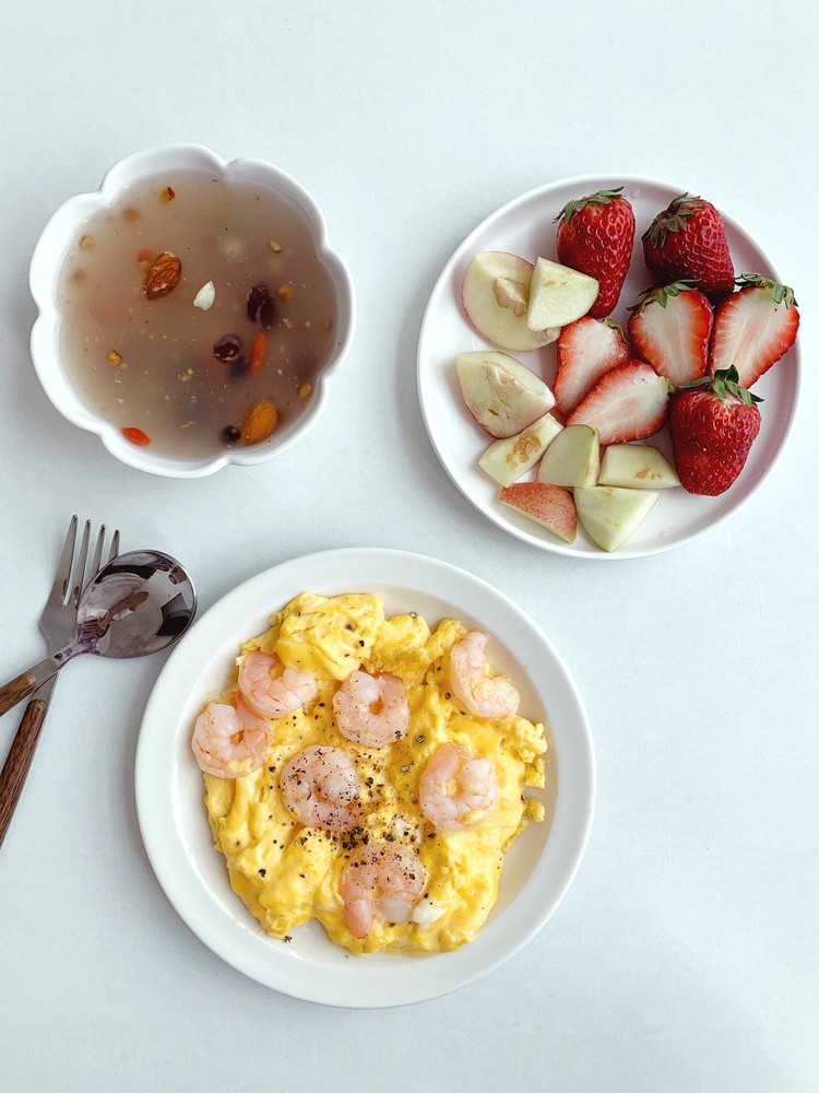 一人食早餐｜低脂营养的虾仁🍤滑蛋图2