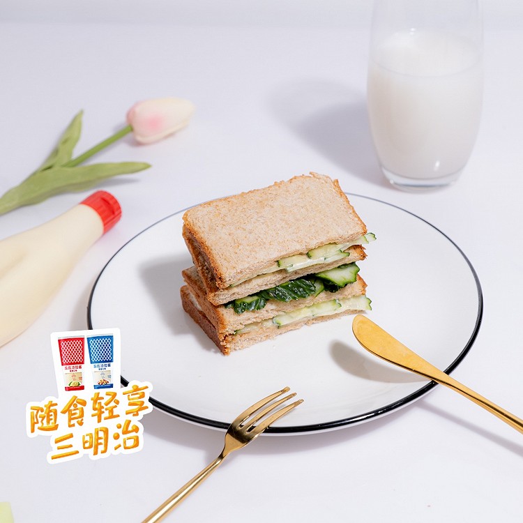 上班族必备清爽减脂黄瓜三明治🥪简单好做又好吃图2