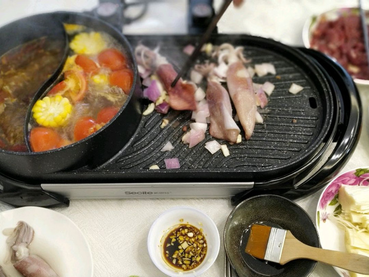 涮牛肉、煎牛排，涮烤一锅搞定😋😋😋图1