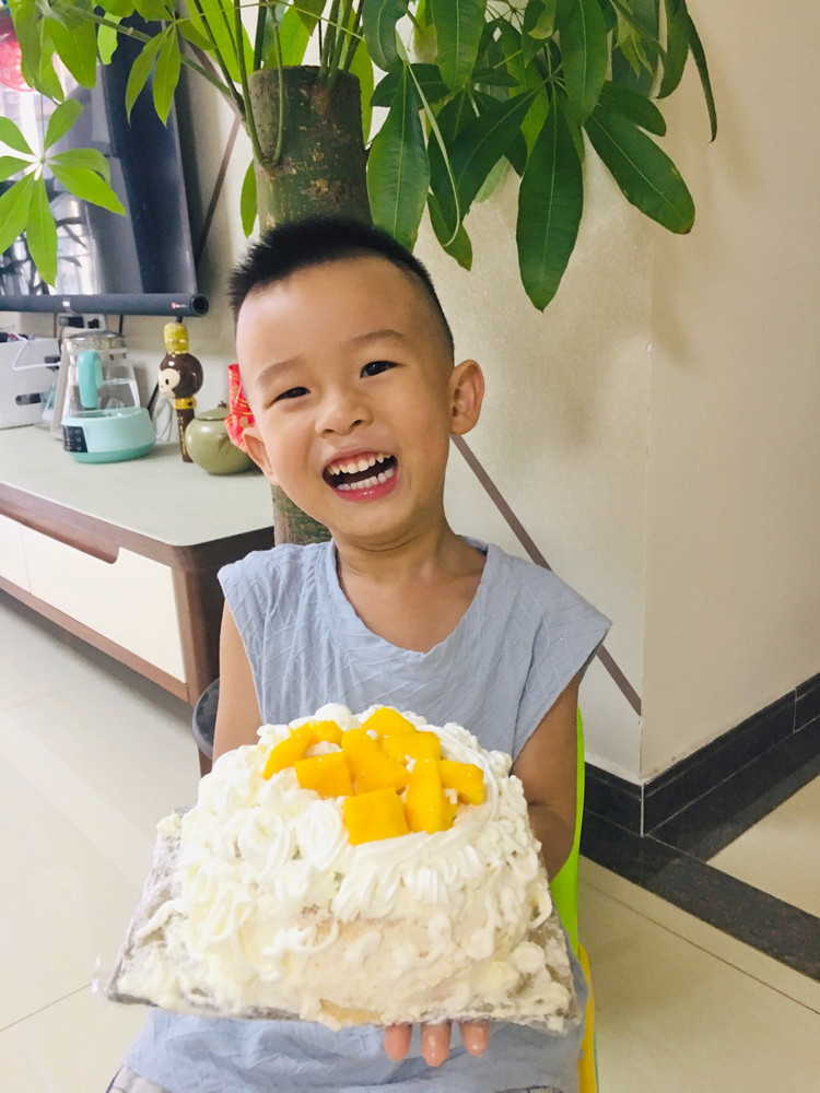 爱心芒果蛋糕图2