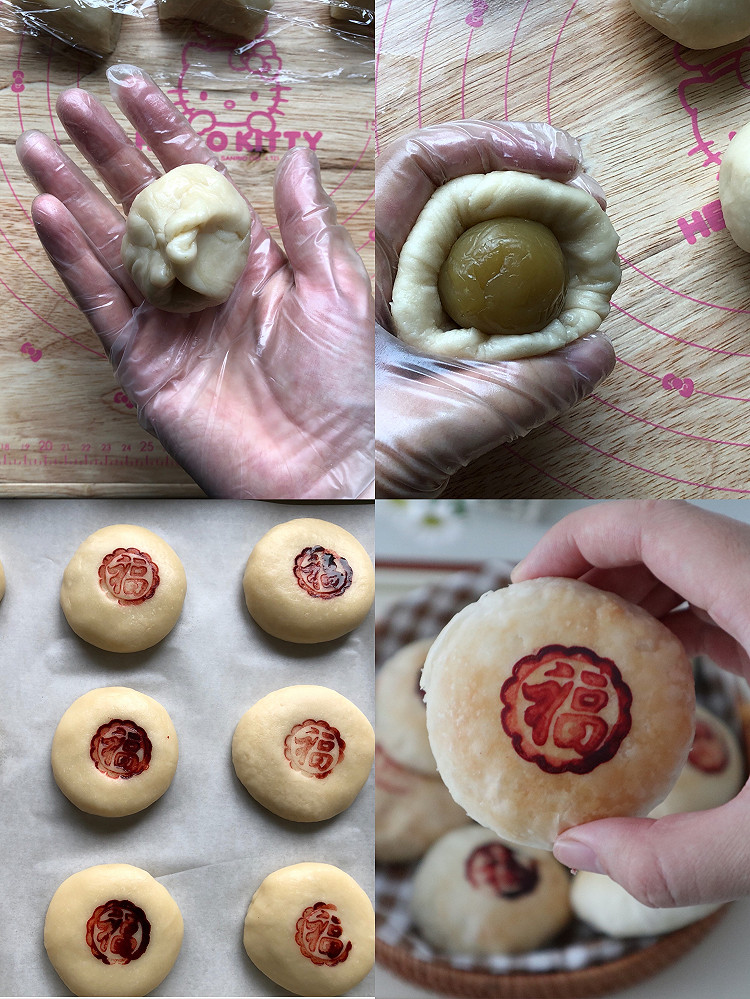 一口下去酥掉渣的莲蓉酥皮月饼 巨好吃图6