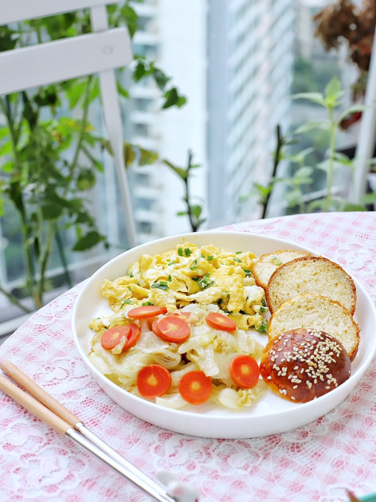 喵の减脂餐 | 清冰箱食材 | 葱花炒蛋＋杂粮饭团～图6