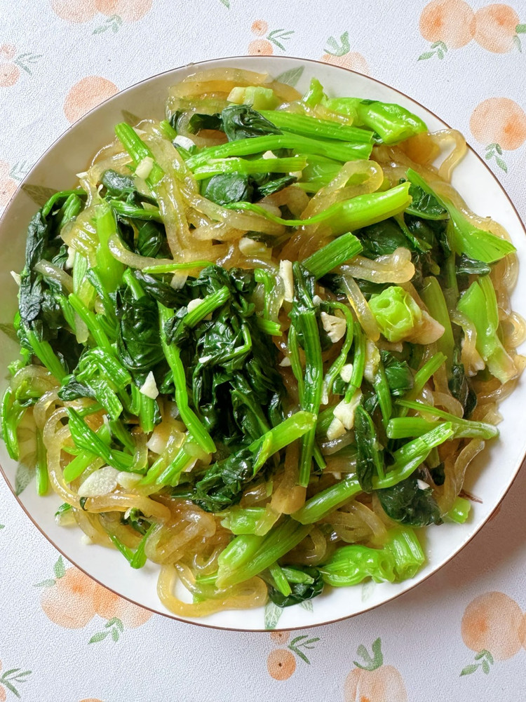 菠菜炒粉条，简单的美味！图6