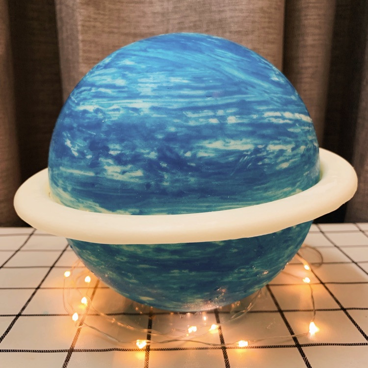 流浪地球🌍心有海洋🌊给自己做的蛋糕，祝自己生日快乐🎂🎂图2