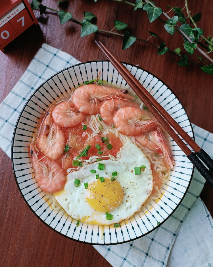 鲜虾🦐汤面～冬天的西瓜🍉图2