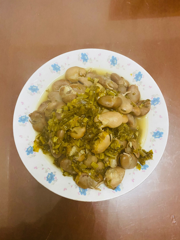 豆煮菜，烤茄子图1