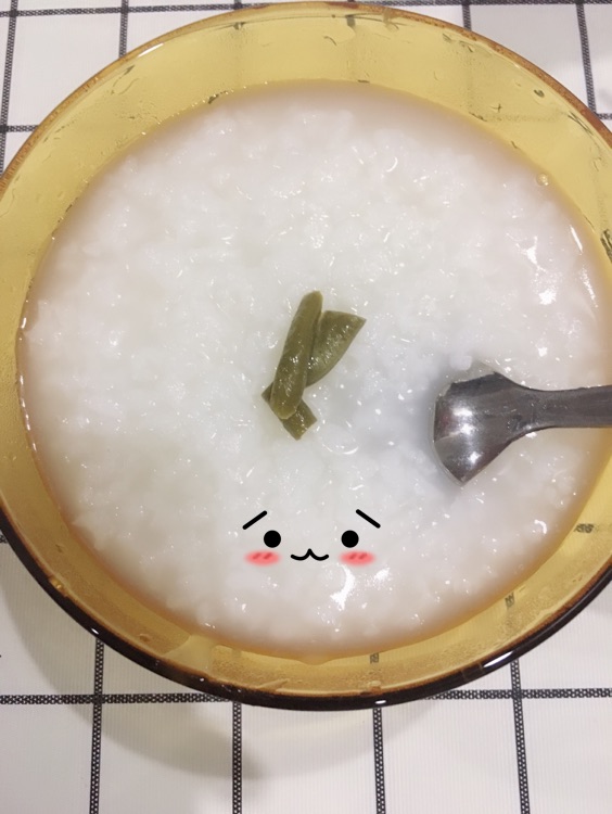 酸豆角饼+粥图1