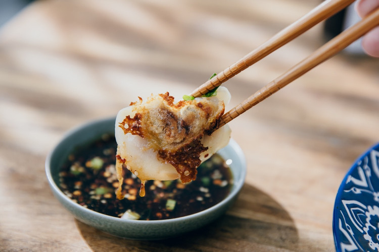 快手一人食｜煎饺+紫米豆浆图8