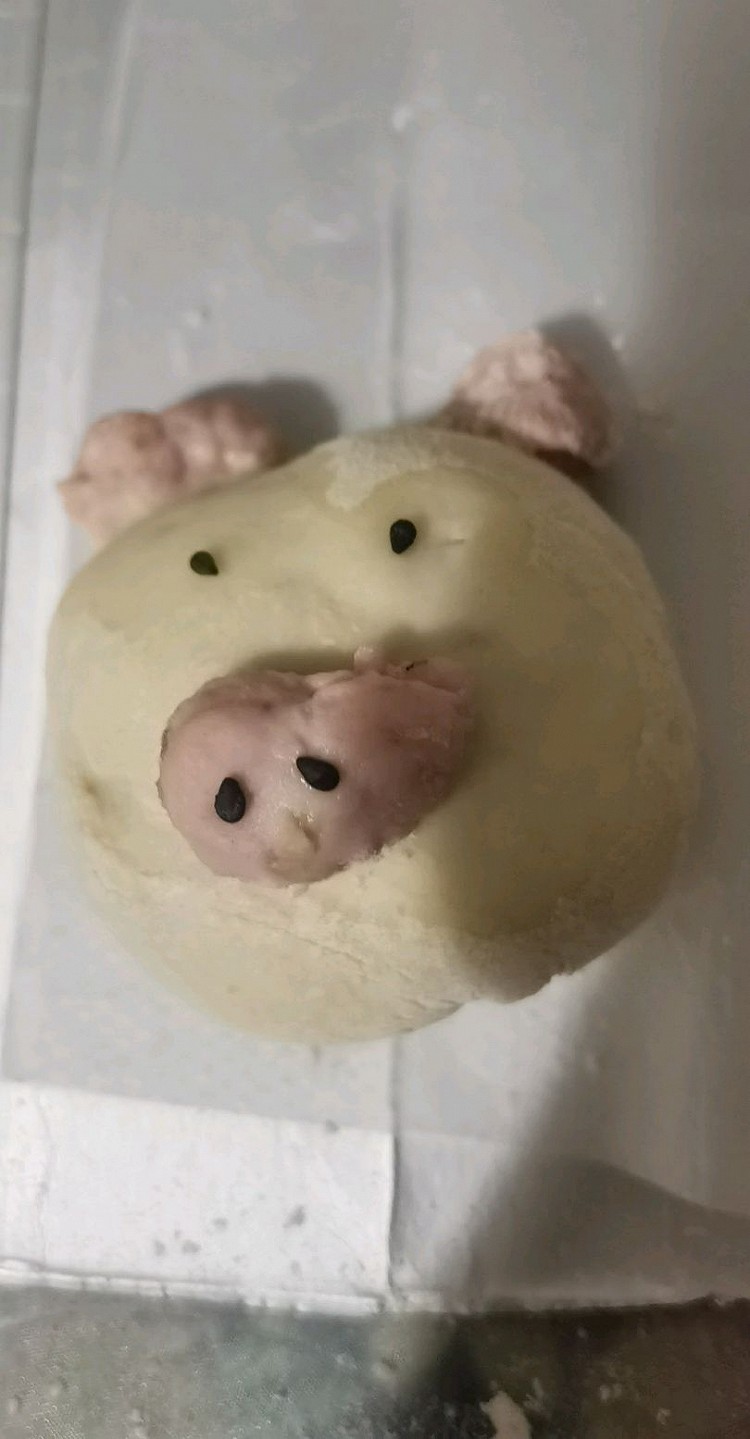 山药蓝莓馅料的猪猪包图5