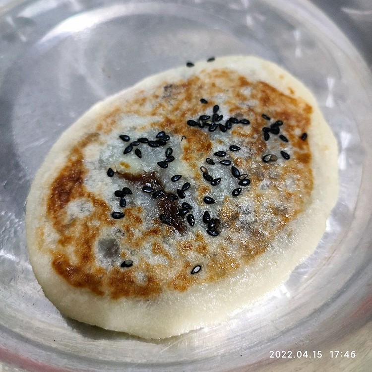 山药糯米红豆馅饼图1