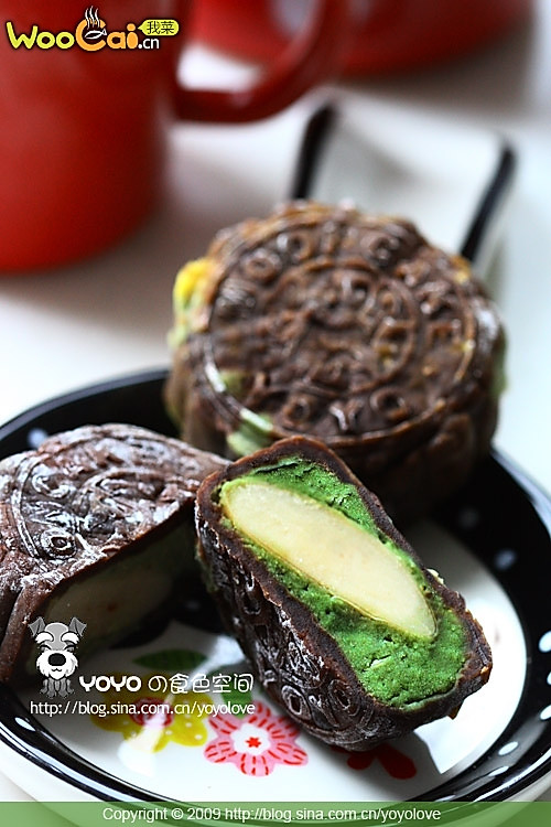 咖啡绿茶白巧克力冰皮月饼——中秋月饼的做法