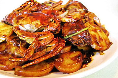 上海毛蟹炒年糕