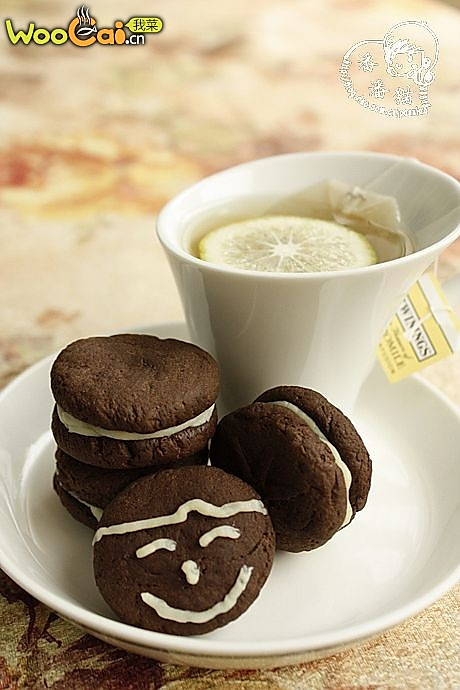 黑白巧克力夹心饼干的做法