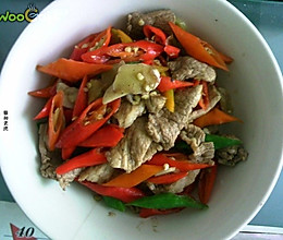 红椒炒肉——贵阳风味的做法