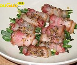 微波韭菜BACON卷的做法