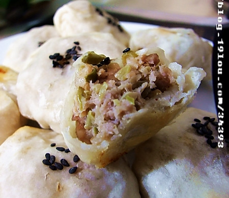 榨菜肉烧饼—户外美食