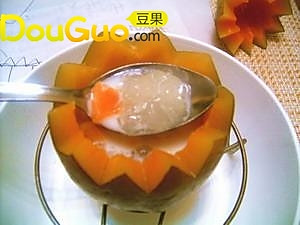 雪蛤木瓜汤