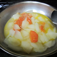 虾米冬瓜西红柿汤的做法图解4