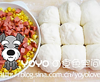 火腿甜玉米面包的做法图解1