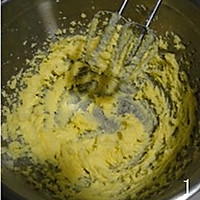 绿茶甜心曲奇的做法图解1