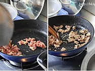 蒜苗剁椒炒牛肉的做法图解3
