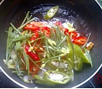 韭花香干炒腊肉的做法图解6