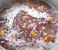 紫米疙瘩肉丸汤的做法图解3
