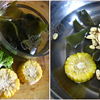 黄芪海带花椰汤的做法图解1