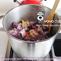 紫土豆烩鸡块的做法图解4