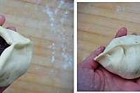 柳叶豆沙包的做法图解2