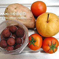 杨梅梨子番茄红薯汤的做法图解1