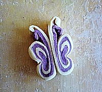 双色紫薯蝴蝶卷的做法图解10