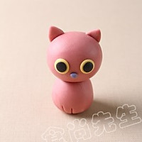 翻糖大眼猫的做法图解6