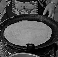 雁荡山著名小吃---麦油煎（卷筒煎饼）的做法的做法图解2