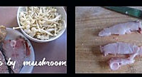 白酱袖珍菇烧鱼块儿的做法图解1