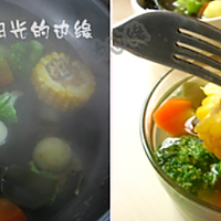 黄芪海带花椰汤的做法图解2
