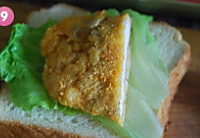 煎鸡排三明治的做法图解9