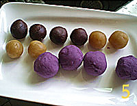 紫薯球的做法图解2