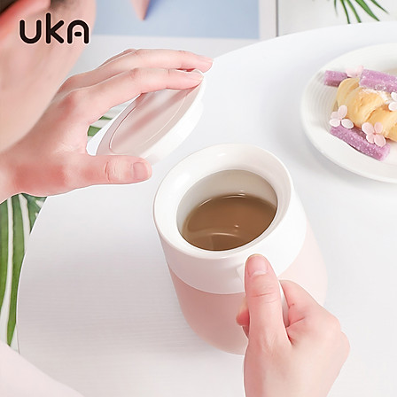 UKA微烹宝cafe玻璃保温马克杯300ml/绿色